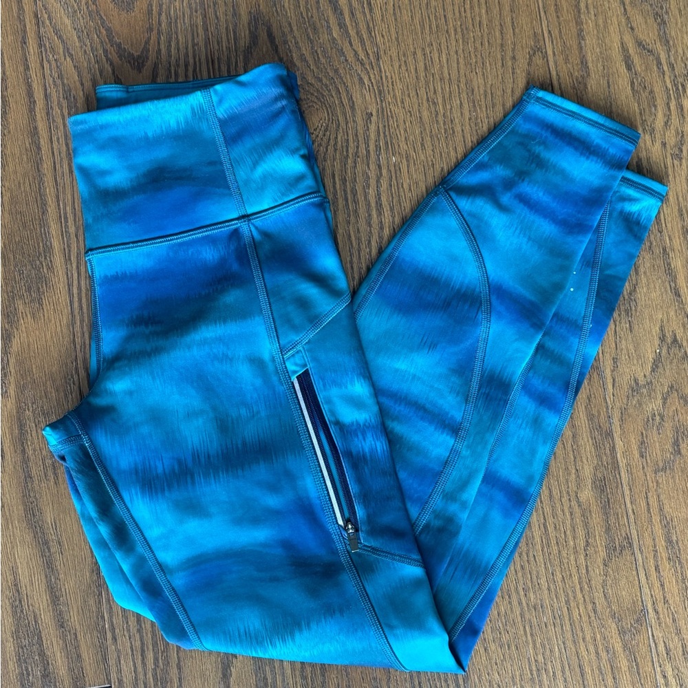 Athleta Rainer Vibrant Blue Leggings
